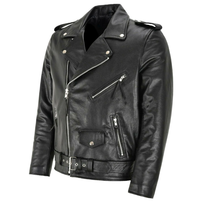 Men's Punk Style Faux Leather Jacket, All-Season